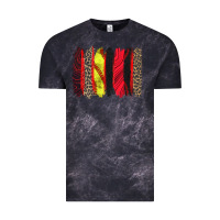 Cloud Black softball brushstroke Vintage Tee - Zillion Design Studio