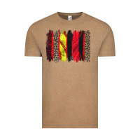 Vintage Coffee softball brushstroke Vintage Tee - Zillion Design Studio