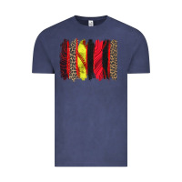 Vintage Denim softball brushstroke Vintage Tee - Zillion Design Studio