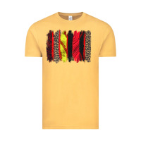 Vintage Mustard softball brushstroke Vintage Tee - Zillion Design Studio