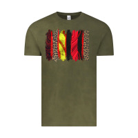 Vintage Olive softball brushstroke Vintage Tee - Zillion Design Studio