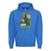 True Royal san judas coffee cup sunflower Zipper Hoodie - JahusDesignShop