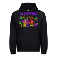 Black i m catchin if you re throwin Urban Hoodie - LillyAllenDesigns