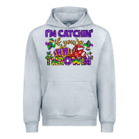 Heather Grey i m catchin if you re throwin Urban Hoodie - LillyAllenDesigns
