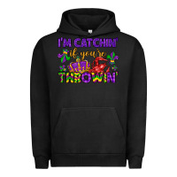 Pigment Black i m catchin if you re throwin Urban Hoodie - LillyAllenDesigns