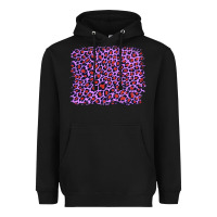 Black lilac leopard with red glitter Heavyweight Hoodie - Artiststas