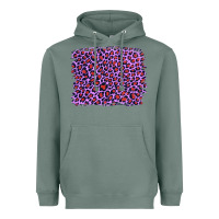 Sage lilac leopard with red glitter Heavyweight Hoodie - Artiststas