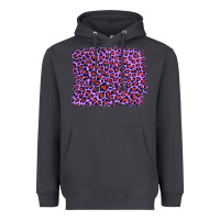 Smoke lilac leopard with red glitter Heavyweight Hoodie - Artiststas
