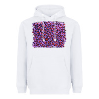 White lilac leopard with red glitter Heavyweight Hoodie - Artiststas