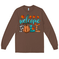 Chestnut welcome fall Long Sleeve Tee - HRA Design Shop