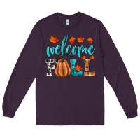 Plum welcome fall Long Sleeve Tee - HRA Design Shop