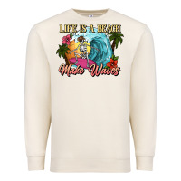 Sandshell Life is a beach make waves skeleton Premium Sweatshirt - NancyCooperArtShop