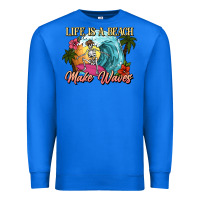 True Royal Life is a beach make waves skeleton Premium Sweatshirt - NancyCooperArtShop