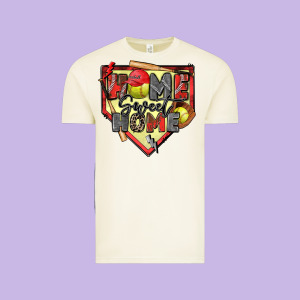 Home Sweet Home Softball Vintage Tee Designed By Zillion Design Studio