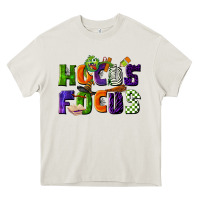 Cream Hocus Focus Teacher Halloween Heavy Core Tee - LillyAllenDesigns