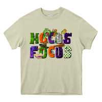 Mossy Hocus Focus Teacher Halloween Heavy Core Tee - LillyAllenDesigns