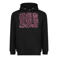 Black pink leopard with pink glitter Heavyweight Hoodie - Artiststas
