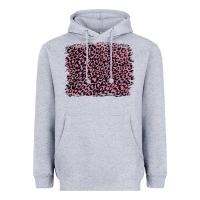 Heather Grey pink leopard with pink glitter Heavyweight Hoodie - Artiststas