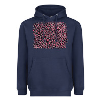 Navy pink leopard with pink glitter Heavyweight Hoodie - Artiststas