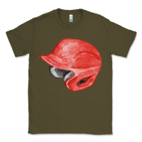 Army Green red baseball helmet fa element Classic Tee - FaDigitalArtStudio