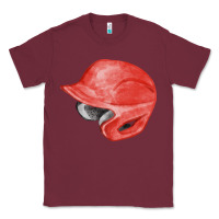 Burgundy red baseball helmet fa element Classic Tee - FaDigitalArtStudio