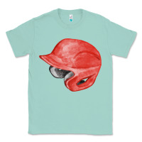 Seafoam red baseball helmet fa element Classic Tee - FaDigitalArtStudio