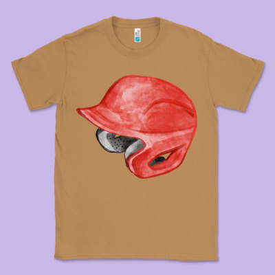 Red Baseball Helmet Fa Element Classic Tee Designed By Fadigitalartstudio