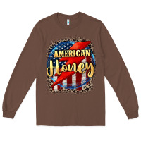 Chestnut American honey 4th of july Long Sleeve Tee - CowGirlArtShop