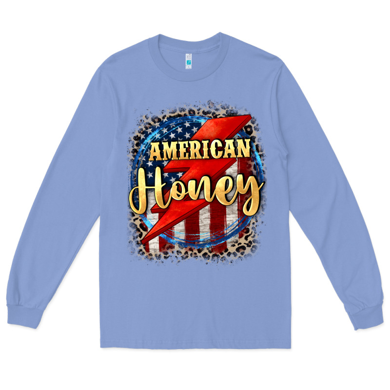 American Honey 4th Of July Long Sleeve Tee by CowGirlArtShop | Teevron