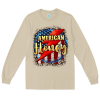 Mushroom American honey 4th of july Long Sleeve Tee - CowGirlArtShop