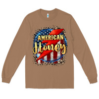 Toasted Coconut American honey 4th of july Long Sleeve Tee - CowGirlArtShop