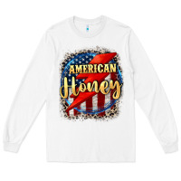 White American honey 4th of july Long Sleeve Tee - CowGirlArtShop