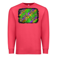 Cardinal mardi gras fleur de lis background Premium Sweatshirt - Jasminsmagicworld