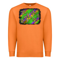 Carrot mardi gras fleur de lis background Premium Sweatshirt - Jasminsmagicworld