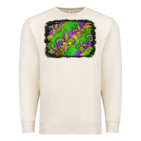 Sandshell mardi gras fleur de lis background Premium Sweatshirt - Jasminsmagicworld