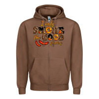 Chestnut i only smoke the good smokes Zipper Hoodie - AdoDesignShop