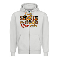 Dove Grey i only smoke the good smokes Zipper Hoodie - AdoDesignShop