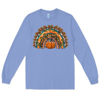 Colony Blue fall pumpkin rainbow Long Sleeve Tee - HRA Design Shop