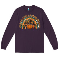 Plum fall pumpkin rainbow Long Sleeve Tee - HRA Design Shop
