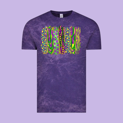 Vintage Tee Mardi gras brush stroke