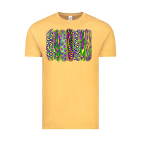 Vintage Mustard Mardi gras brush stroke Vintage Tee - RanaPortraitStore