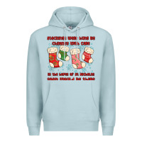 Blue Mist stockings were hung by chimney Premium Hoodie - MaliasSmallBusiness