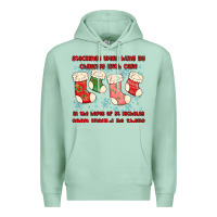 Seafoam stockings were hung by chimney Premium Hoodie - MaliasSmallBusiness