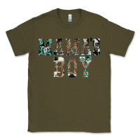 Army Green Western Mama's Boy Classic Tee - CowhideDigitalArt