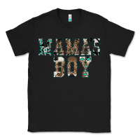 Black Western Mama's Boy Classic Tee - CowhideDigitalArt