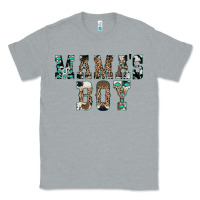Heather Grey Western Mama's Boy Classic Tee - CowhideDigitalArt