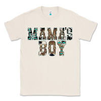 Natural Western Mama's Boy Classic Tee - CowhideDigitalArt