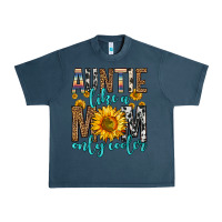 Midnight Navy auntie like a mom only cooler Urban Heavy Tee - Zillion Design Studio