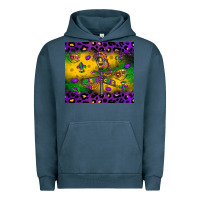 Pigment Midnight Navy mardi gras street lights Urban Hoodie - LillyAllenDesigns