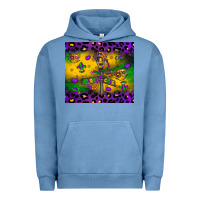 Pigment Pebble Blue mardi gras street lights Urban Hoodie - LillyAllenDesigns